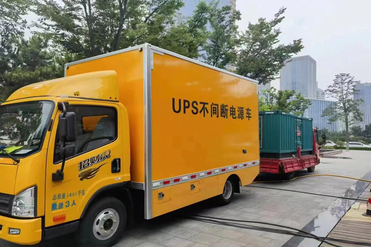 东湖发电机租赁施工现场