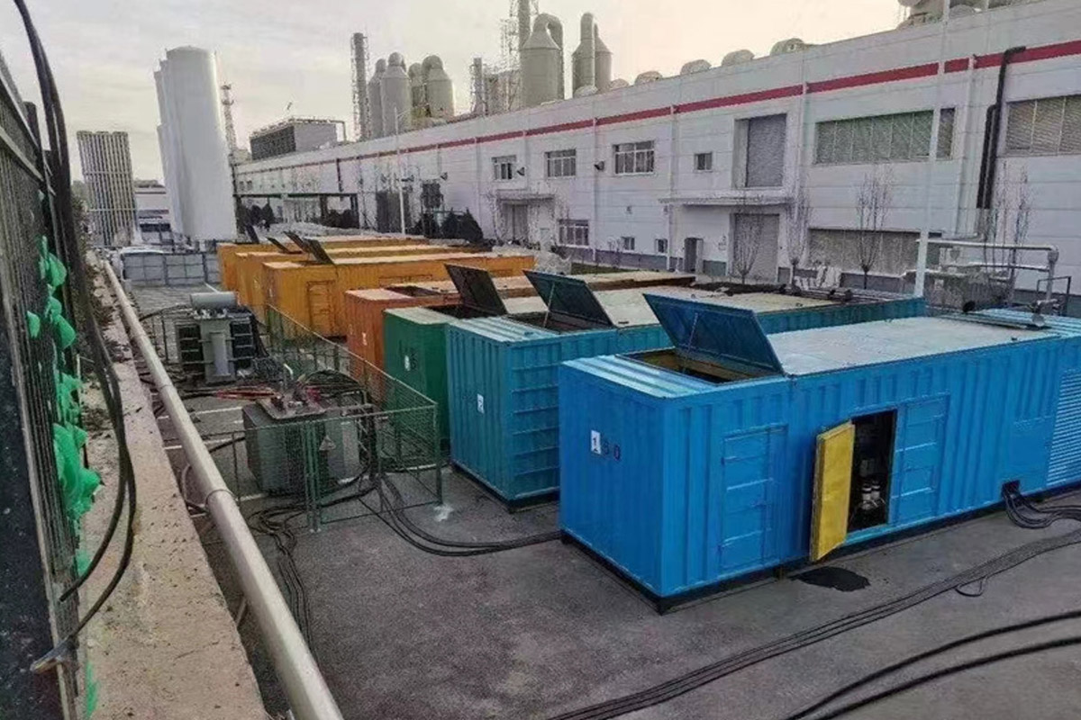 东湖发电机租赁施工现场
