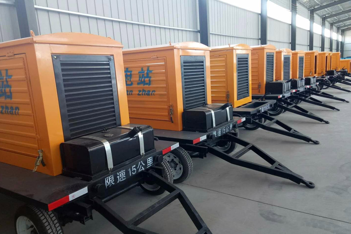 东湖发电机租赁施工现场